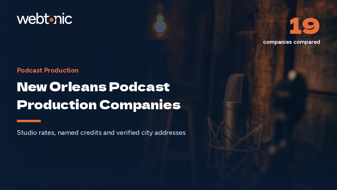 Booking a Podcast in New Orleans: Nineteen Production Companies Checked in 2026 — Web Tonic blog thumbnail