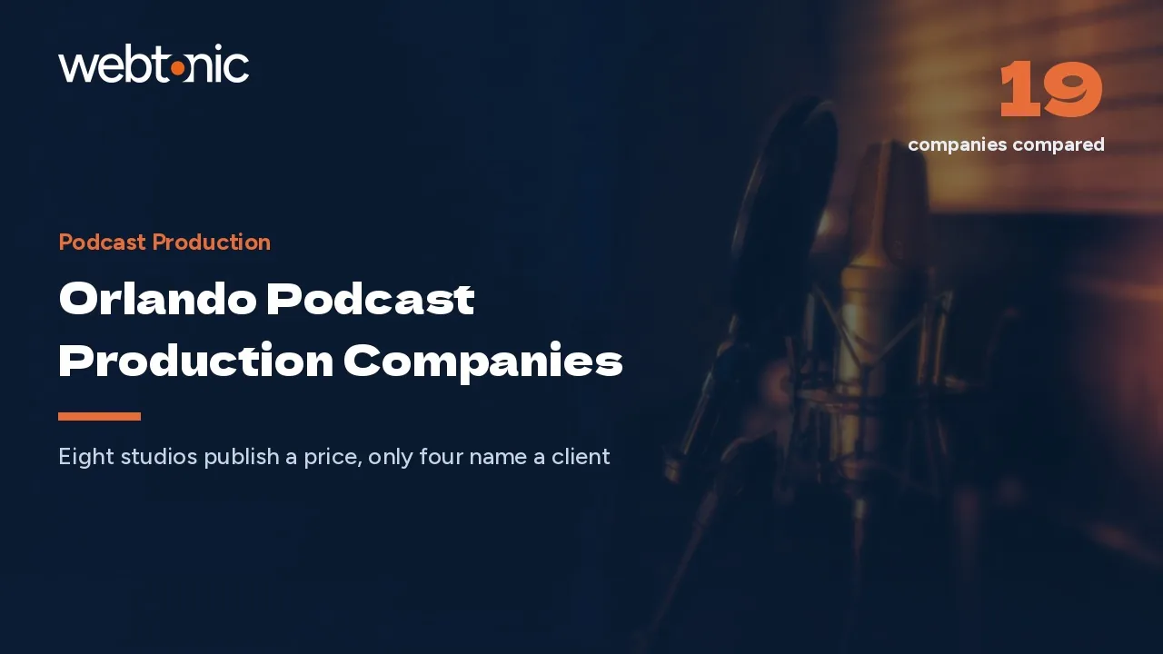 Orlando Podcast Production Companies: Eight Public Rate Cards and Four Client Lists in 2026 — Web Tonic blog thumbnail