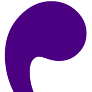Purple Comma Podcasting Logo