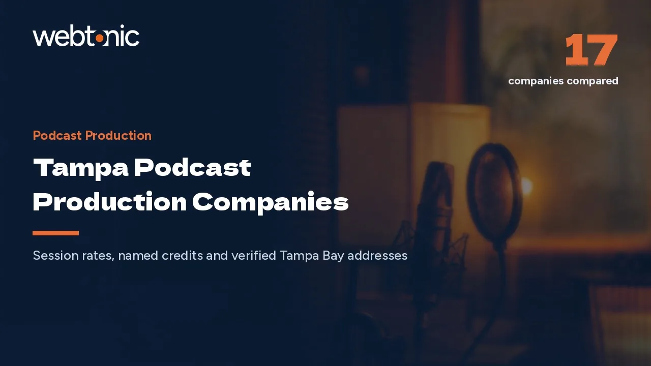 Tampa Podcast Production Companies Sold by the Session, Not the Show, in 2026 — Web Tonic blog thumbnail