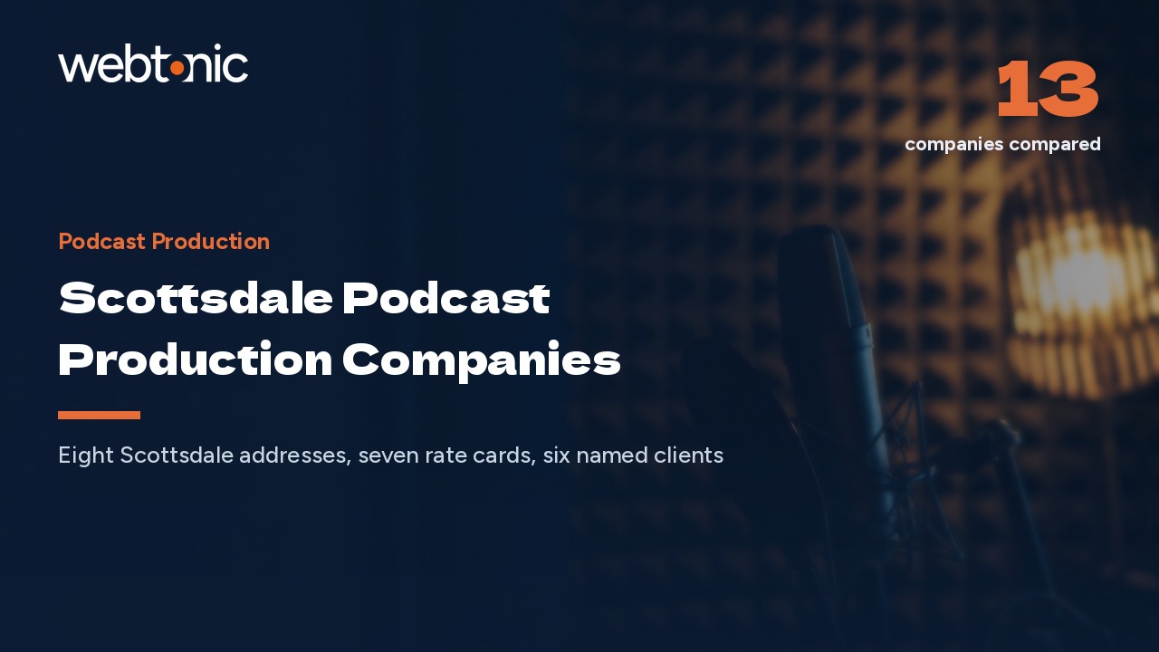 Scottsdale Podcast Production Companies, Address by Address and Rate by Rate, in 2026 — Web Tonic blog thumbnail