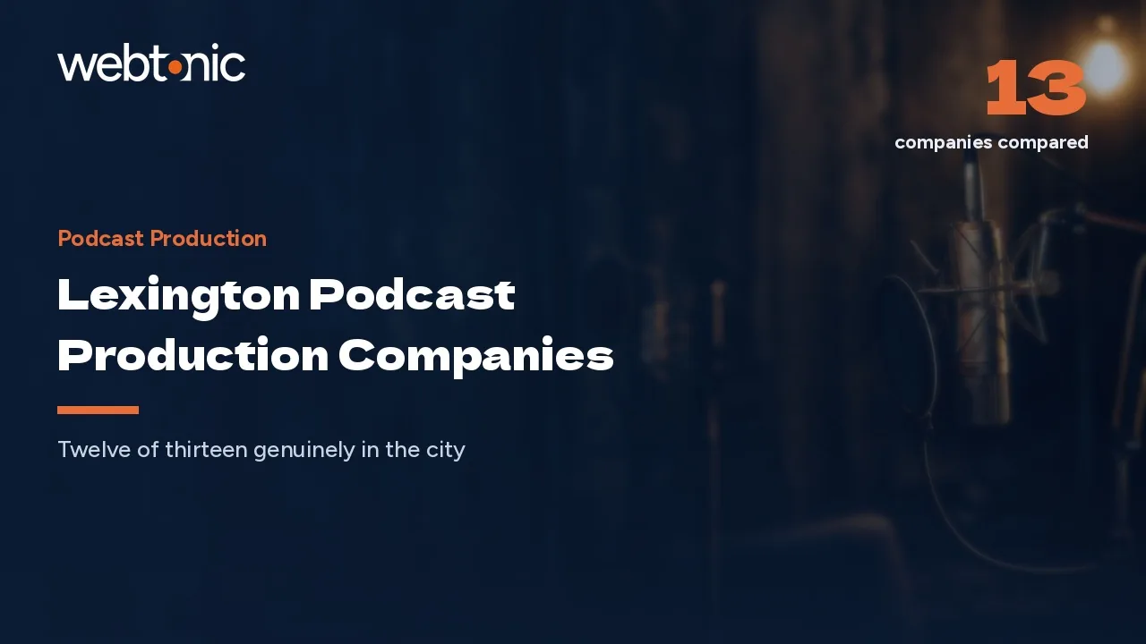 Lexington Podcast Production Companies, and Why Twelve of Thirteen Are Local, in 2026 — Web Tonic blog thumbnail