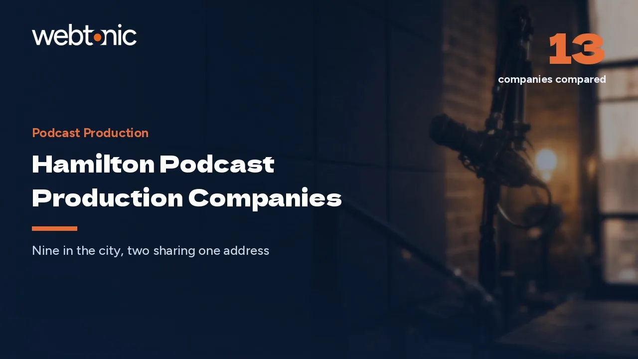 Two of These Thirteen Hamilton Podcast Production Companies Share One Address in 2026 — Web Tonic blog thumbnail