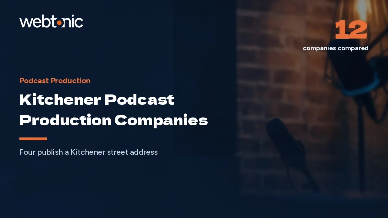 Kitchener Podcast Production Companies When Most of the Rooms Are in Waterloo in 2026 — Web Tonic blog thumbnail