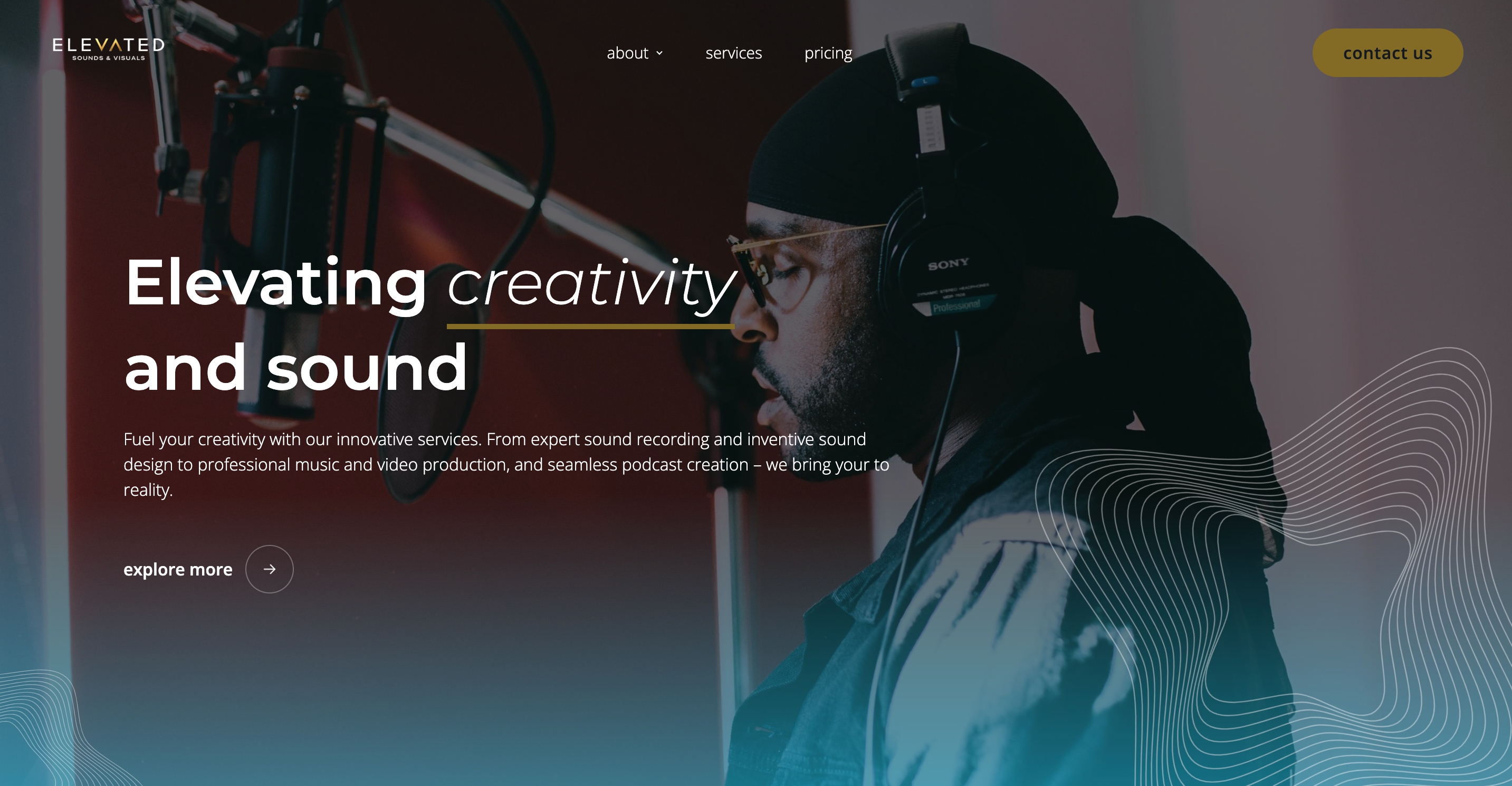 Elevated Sounds and Visuals Logo