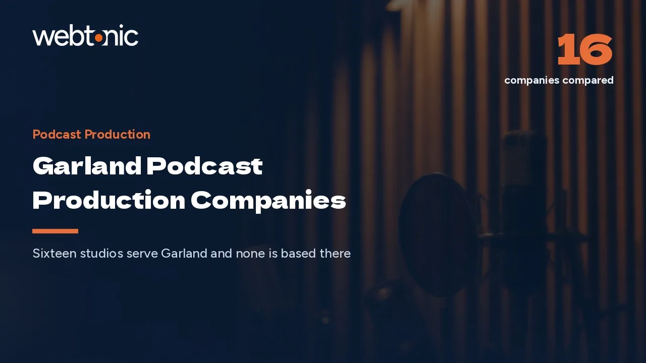 Recording a Podcast Near Garland in 2026: Sixteen Studios, Zero Garland Addresses — Web Tonic blog thumbnail