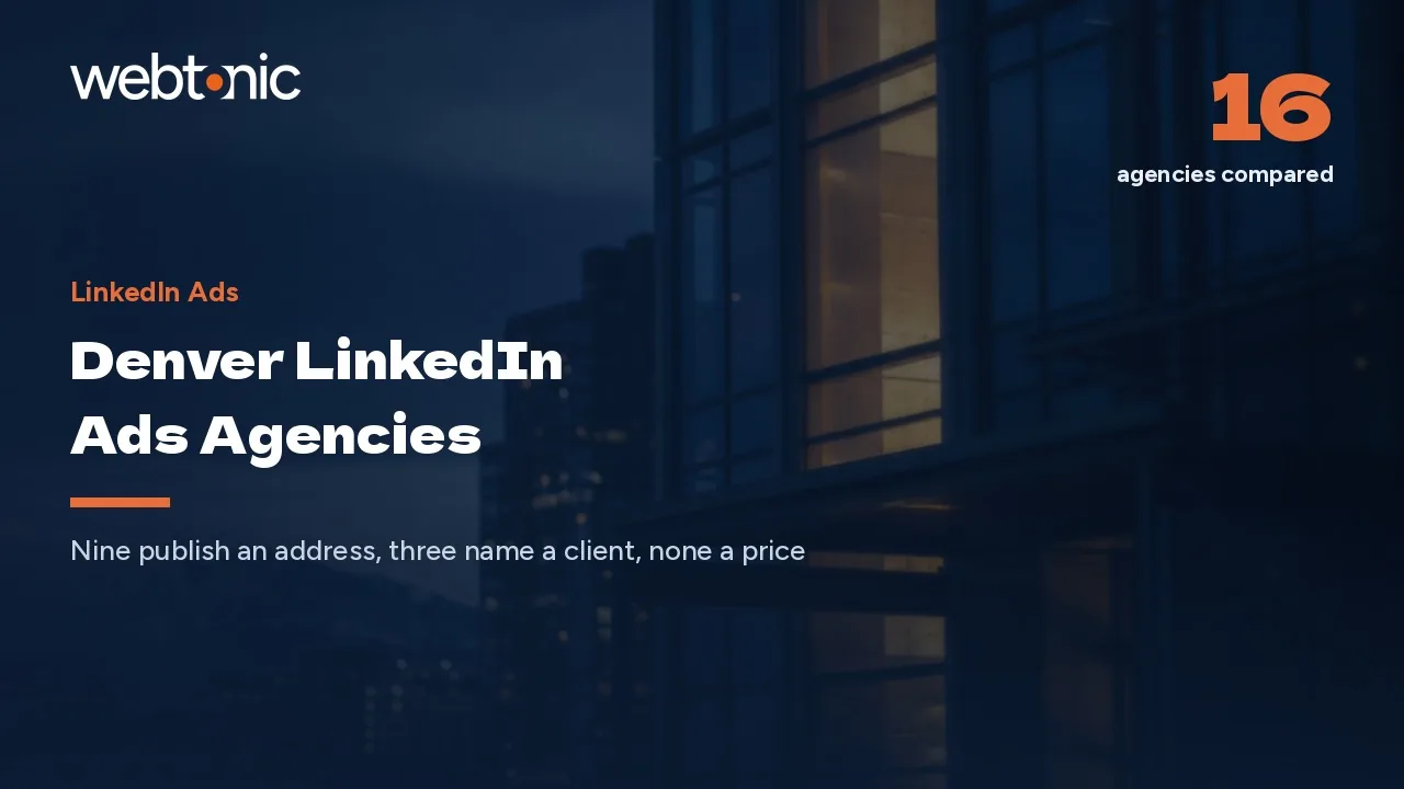 From RiNo to Cherry Creek: Denver LinkedIn Ads Agencies in 2026 — Web Tonic blog thumbnail