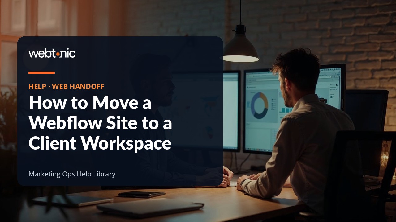 Guide to transferring a Webflow site into a client workspace without downtime
