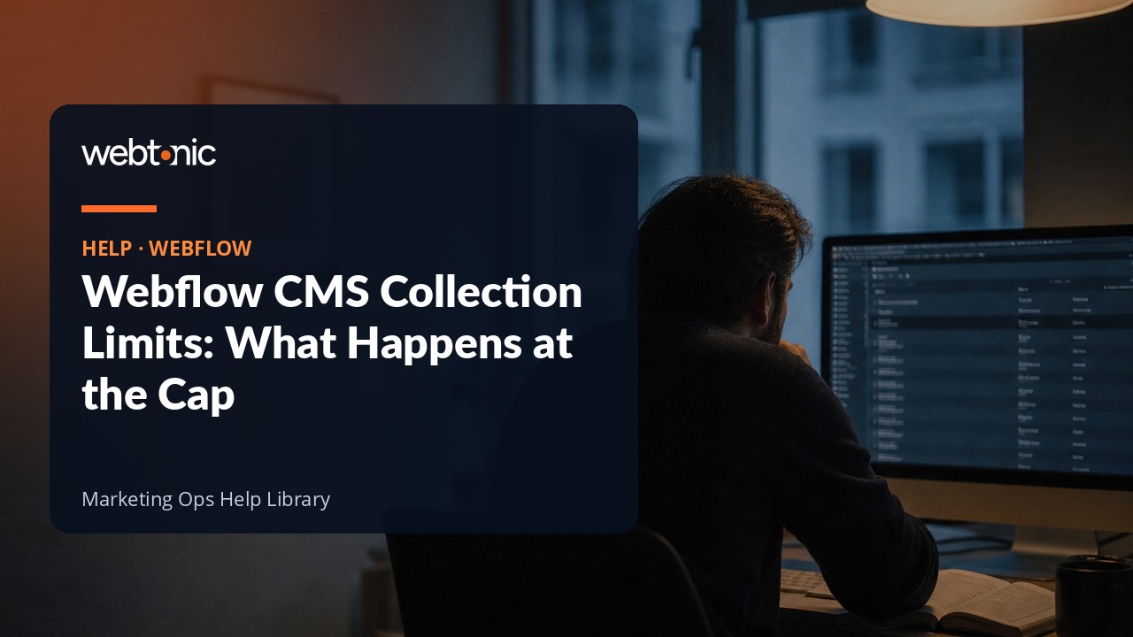 Understanding Webflow CMS collection and item limits