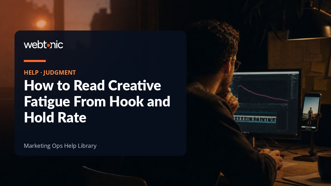 Diagnosing Meta creative fatigue using hook rate and hold rate