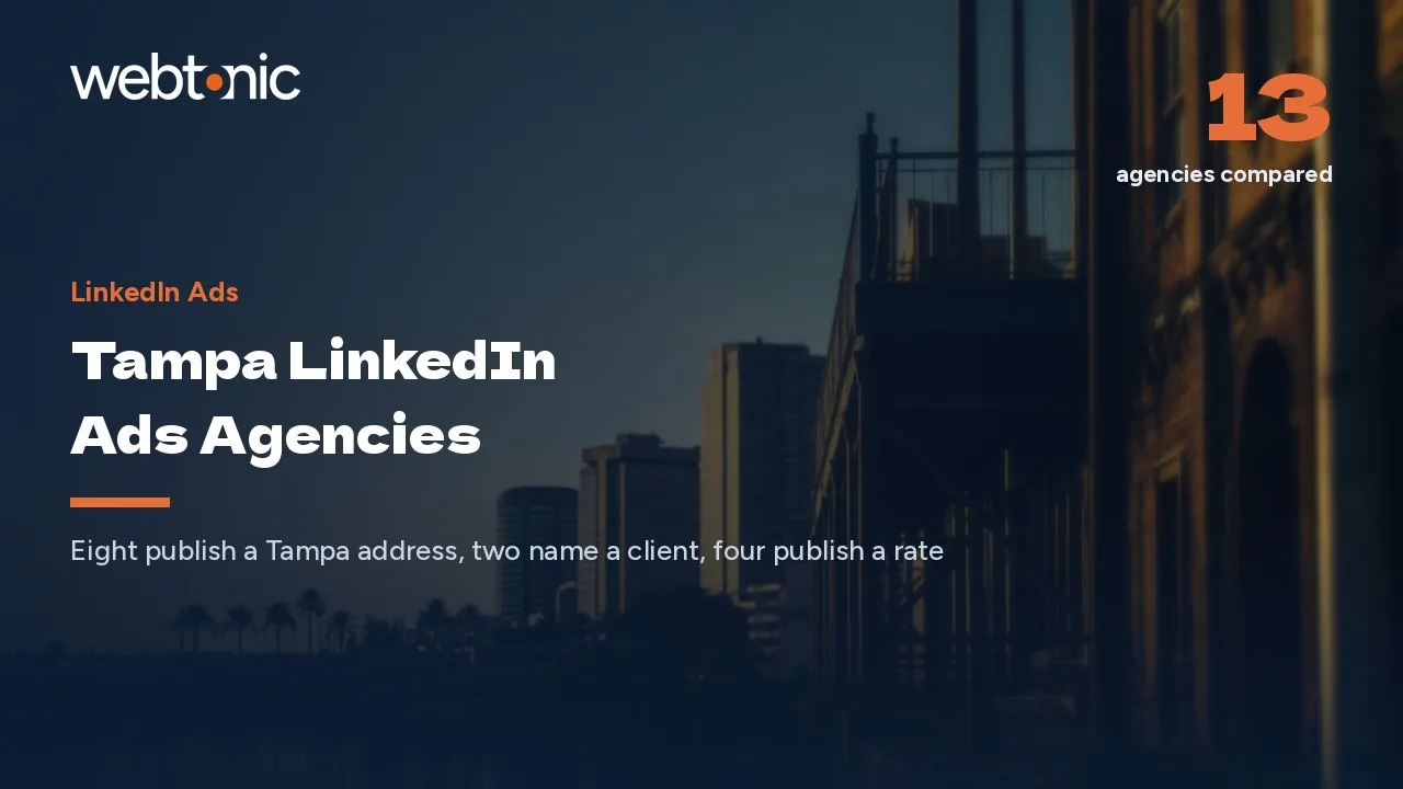 Only Two of Thirteen Tampa LinkedIn Ads Agencies Name a Client in 2026 — Web Tonic blog thumbnail
