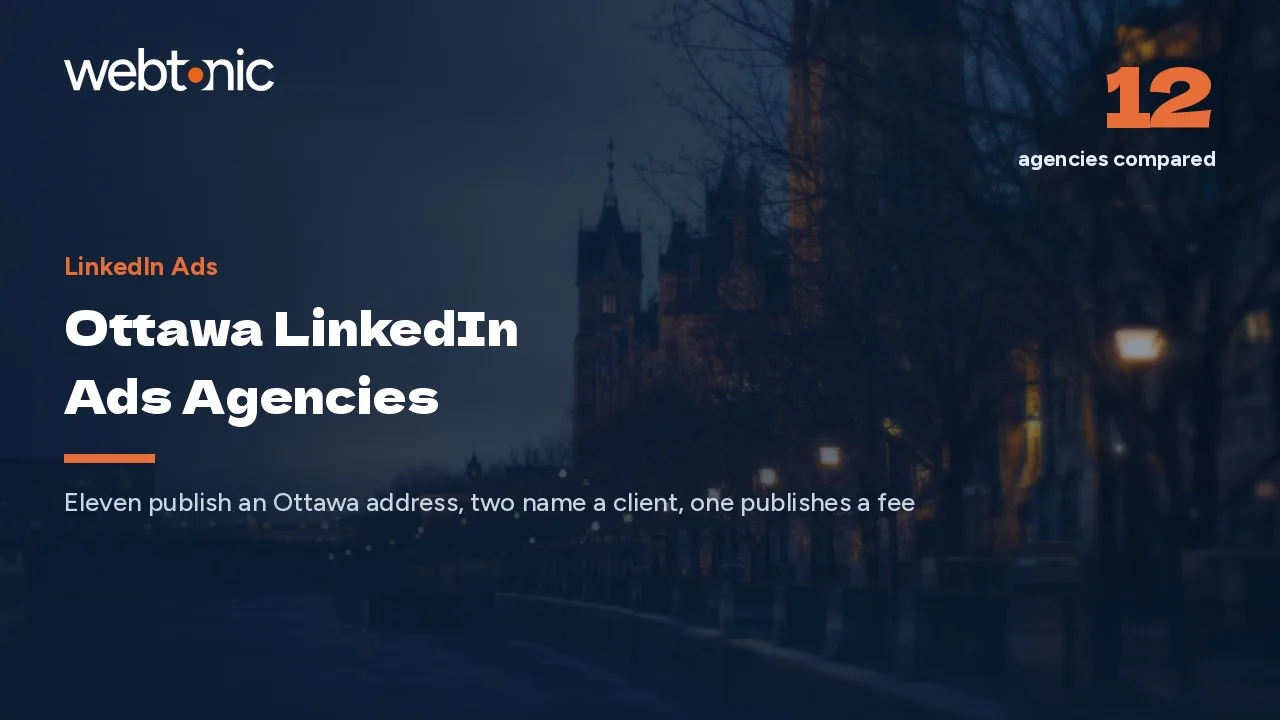 Ottawa LinkedIn Ads Agencies for 2026: Eleven Local, Two Naming a Client — Web Tonic blog thumbnail