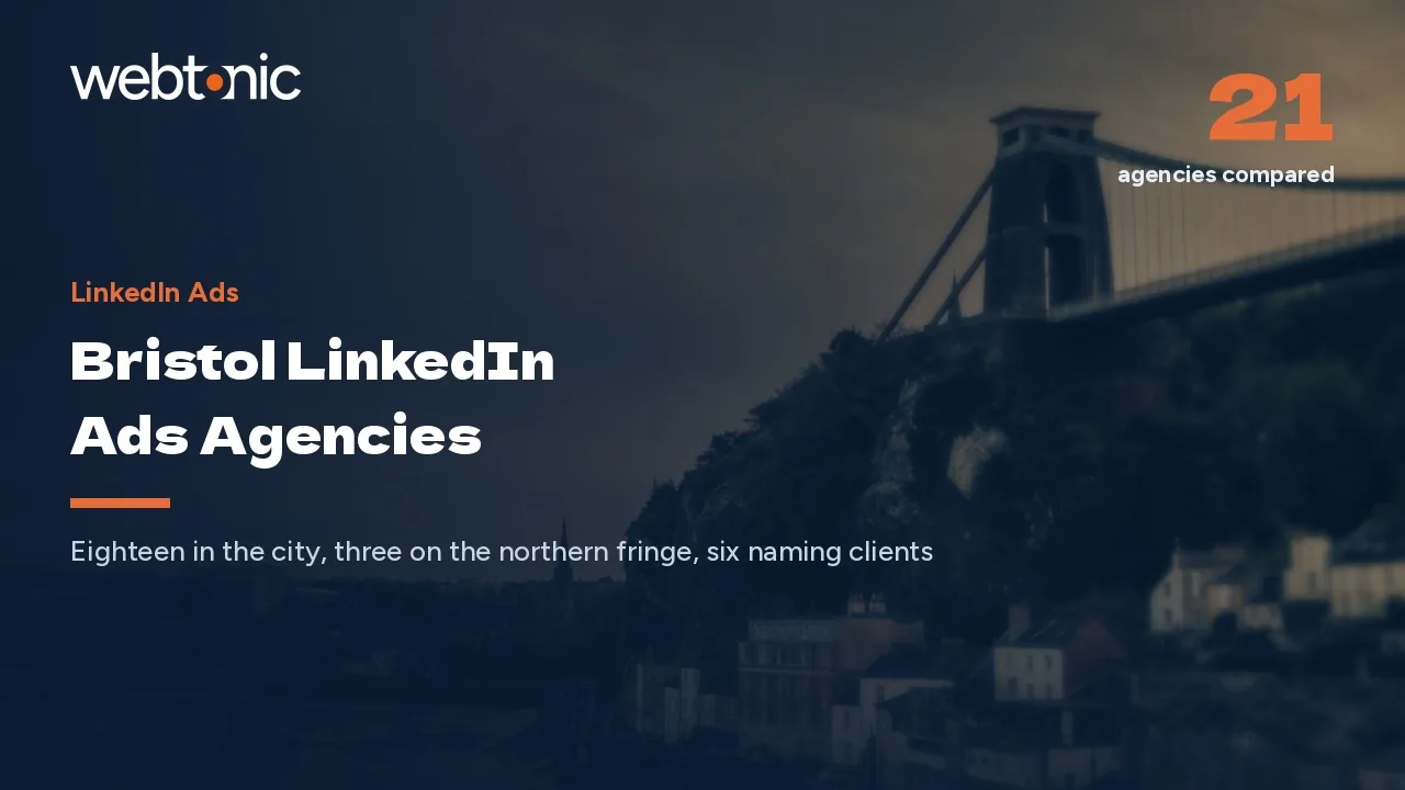Bristol Has a Deep LinkedIn Ads Bench in 2026: Here Are 21 Firms — Web Tonic blog thumbnail