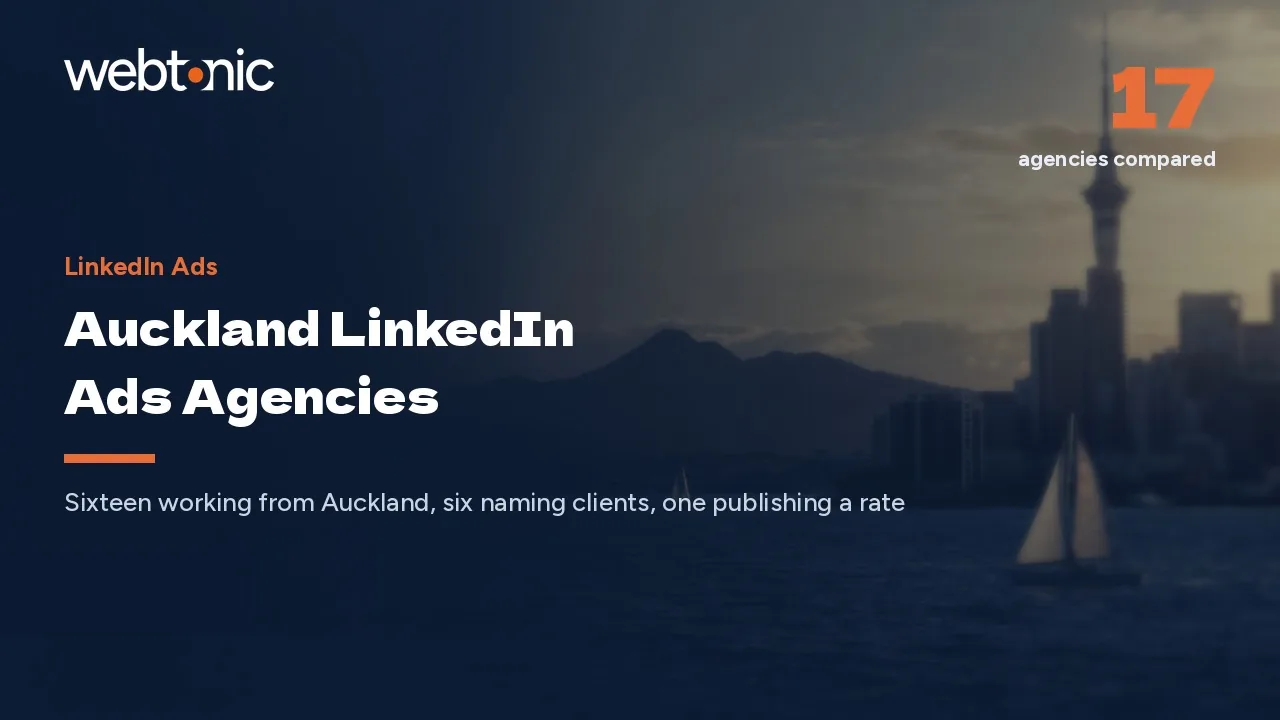 Auckland LinkedIn Ads in 2026: 17 Agencies, One Published Rate Card — Web Tonic blog thumbnail