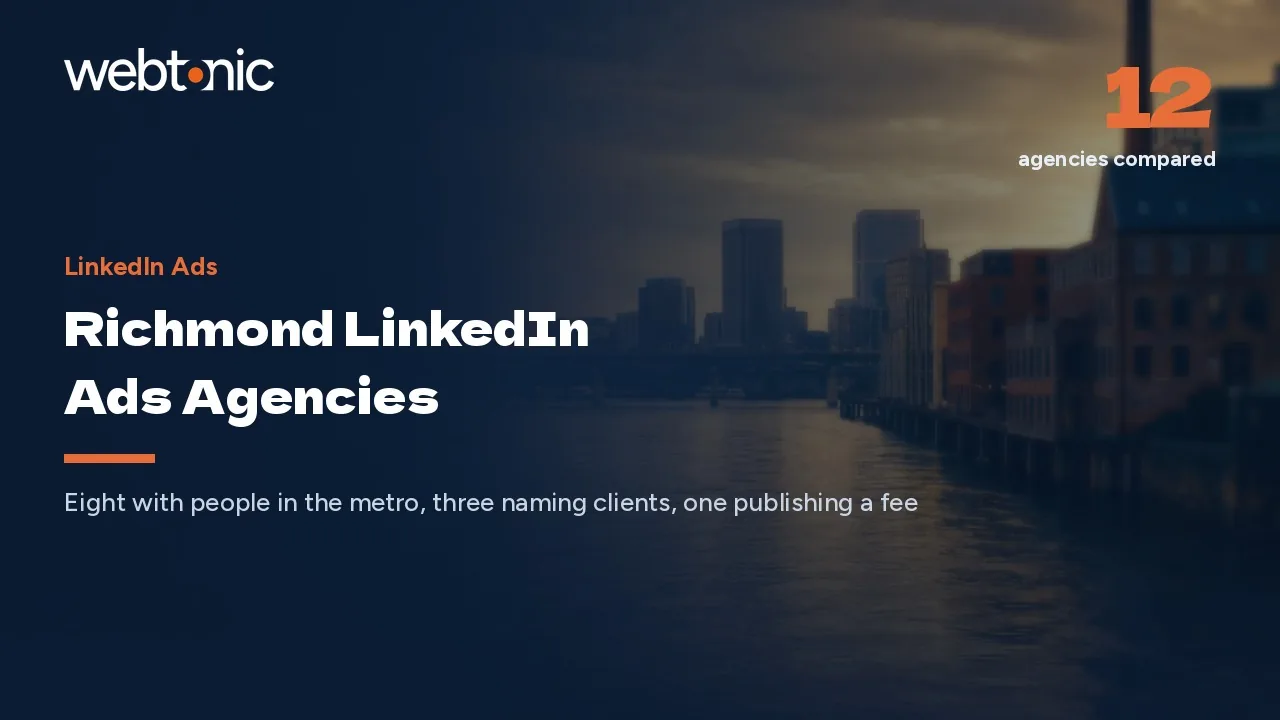 Eight of Twelve Richmond LinkedIn Ads Agencies Have Someone in the Room in 2026 — Web Tonic blog thumbnail