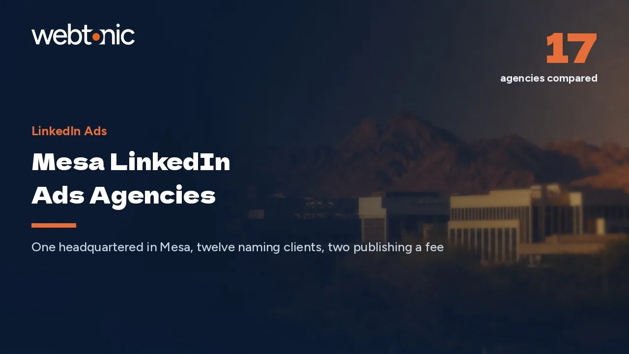 Where Mesa's LinkedIn Ads Money Actually Goes in 2026 — Web Tonic blog thumbnail