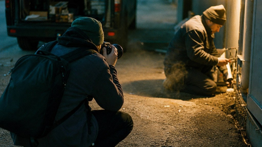 Real technicians beat stock photography