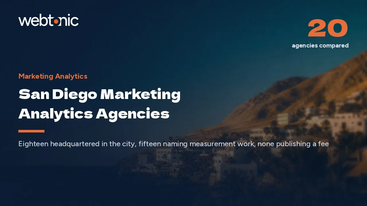 Measurement Is the Product: 20 San Diego Marketing Analytics Agencies in 2026 — Web Tonic blog thumbnail