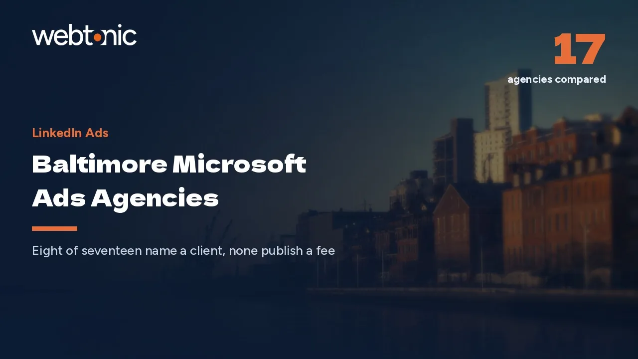 Baltimore Microsoft Ads Agencies in 2026: Nonprofit, Health and Sports Budgets — Web Tonic blog thumbnail