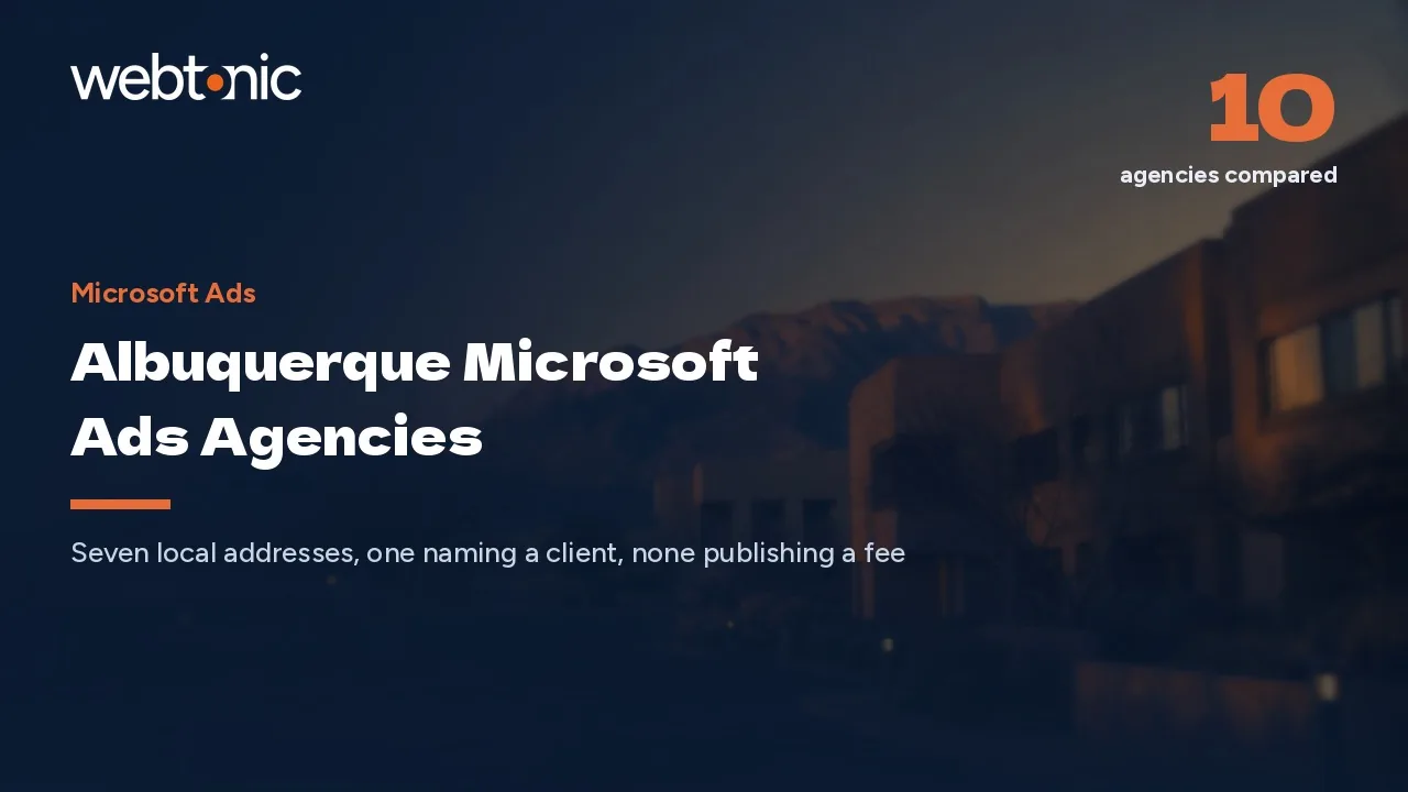 Albuquerque Microsoft Ads Agencies for 2026 — and Who Is Really Local — Web Tonic blog thumbnail