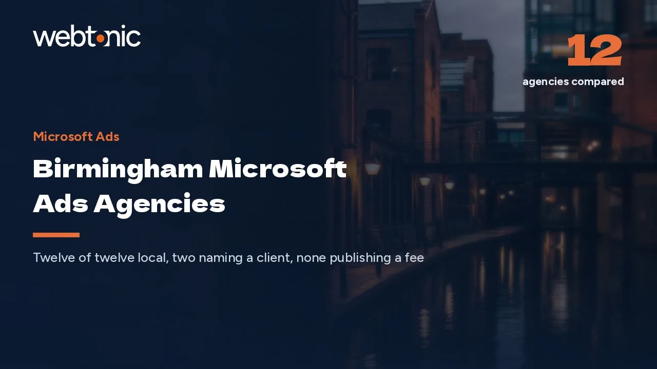 Every Birmingham Microsoft Ads Agency Here Is Actually in Birmingham (2026) — Web Tonic blog thumbnail