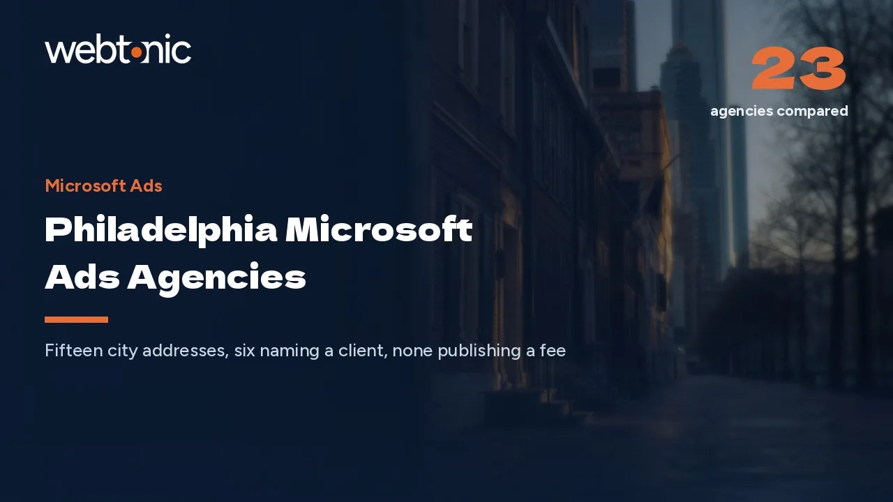 Philadelphia Microsoft Ads Agencies, Reviewed for 2026 — Web Tonic blog thumbnail