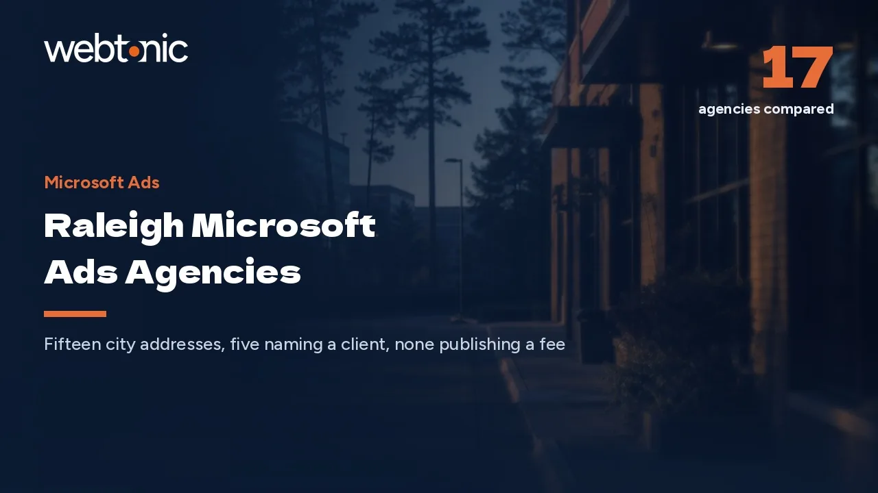 Raleigh Microsoft Ads in 2026: Five Firms Name a Client — Web Tonic blog thumbnail