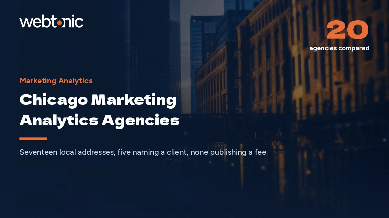 Chicago Marketing Analytics in 2026: Who Names a Client — Web Tonic blog thumbnail