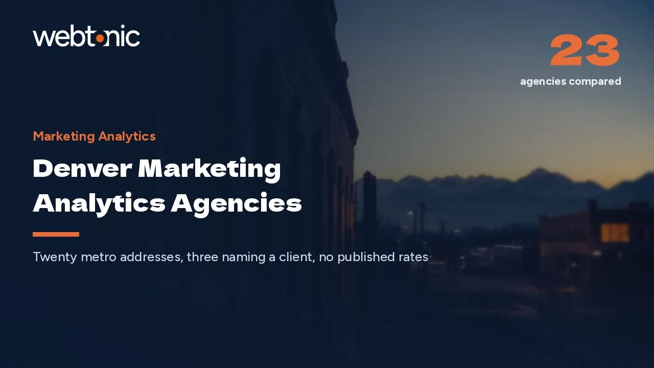 Denver Marketing Analytics Agencies Compared for 2026 — Web Tonic blog thumbnail