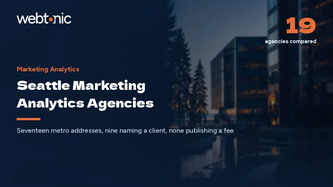 Seattle Marketing Analytics in 2026: Nine Firms Name Clients — Web Tonic blog thumbnail
