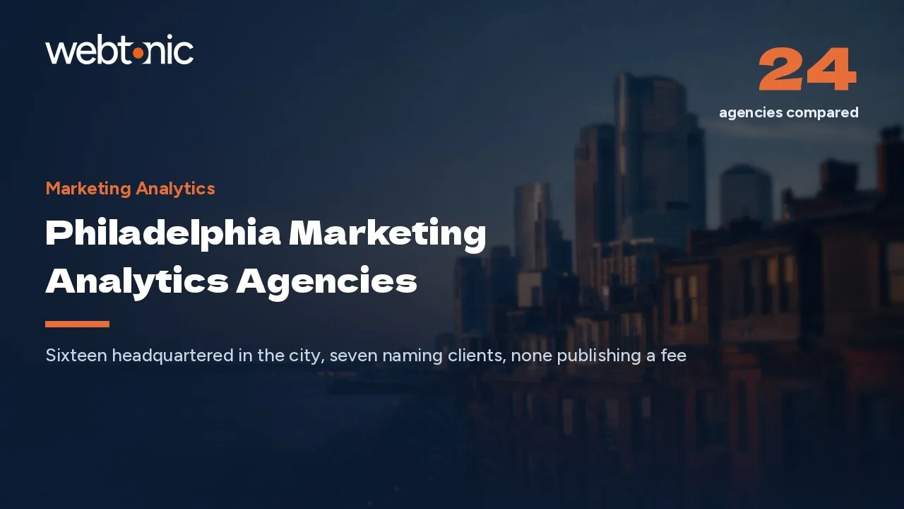 Philadelphia Marketing Analytics: 24 Firms Under the 2026 Lens — Web Tonic blog thumbnail