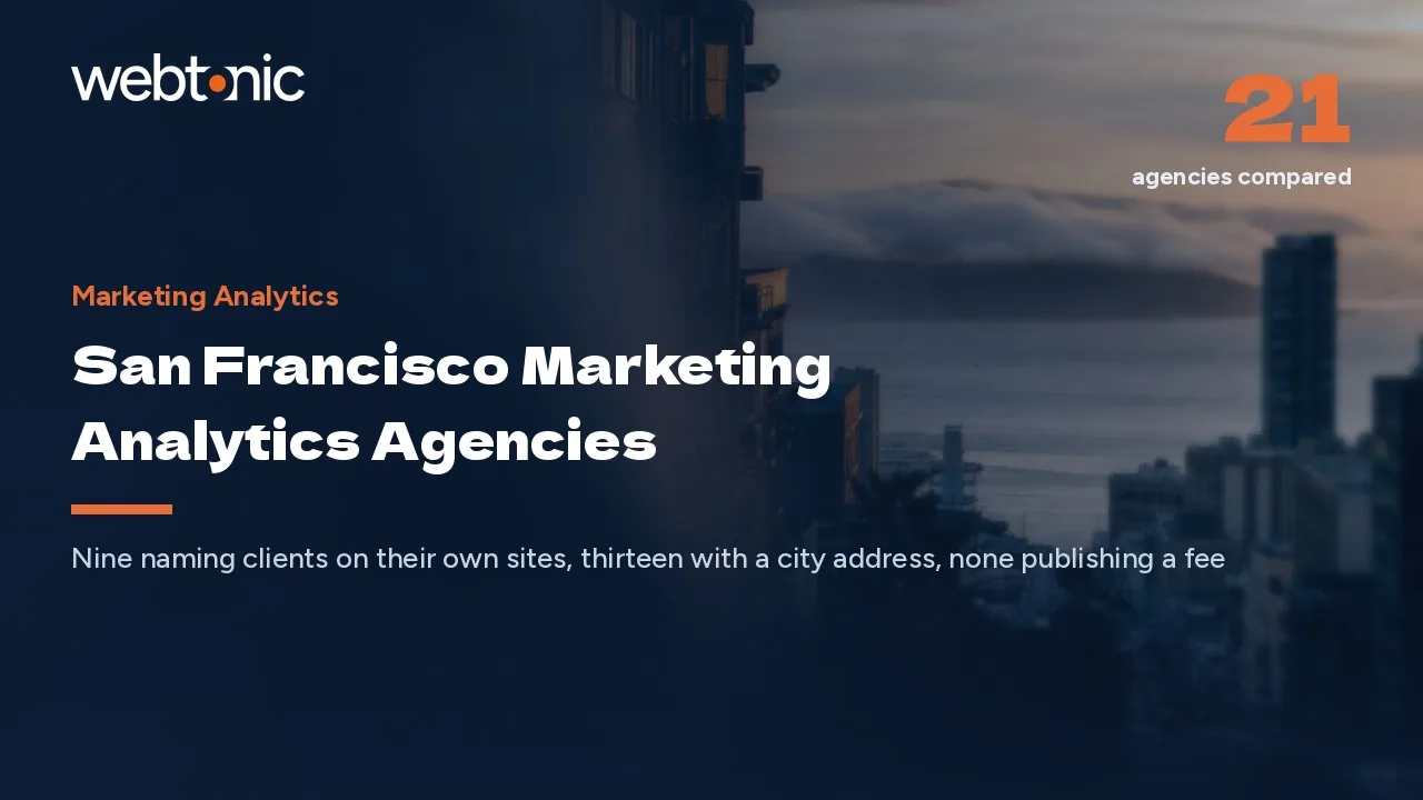 San Francisco Marketing Analytics Agencies Worth a 2026 Brief — Web Tonic blog thumbnail