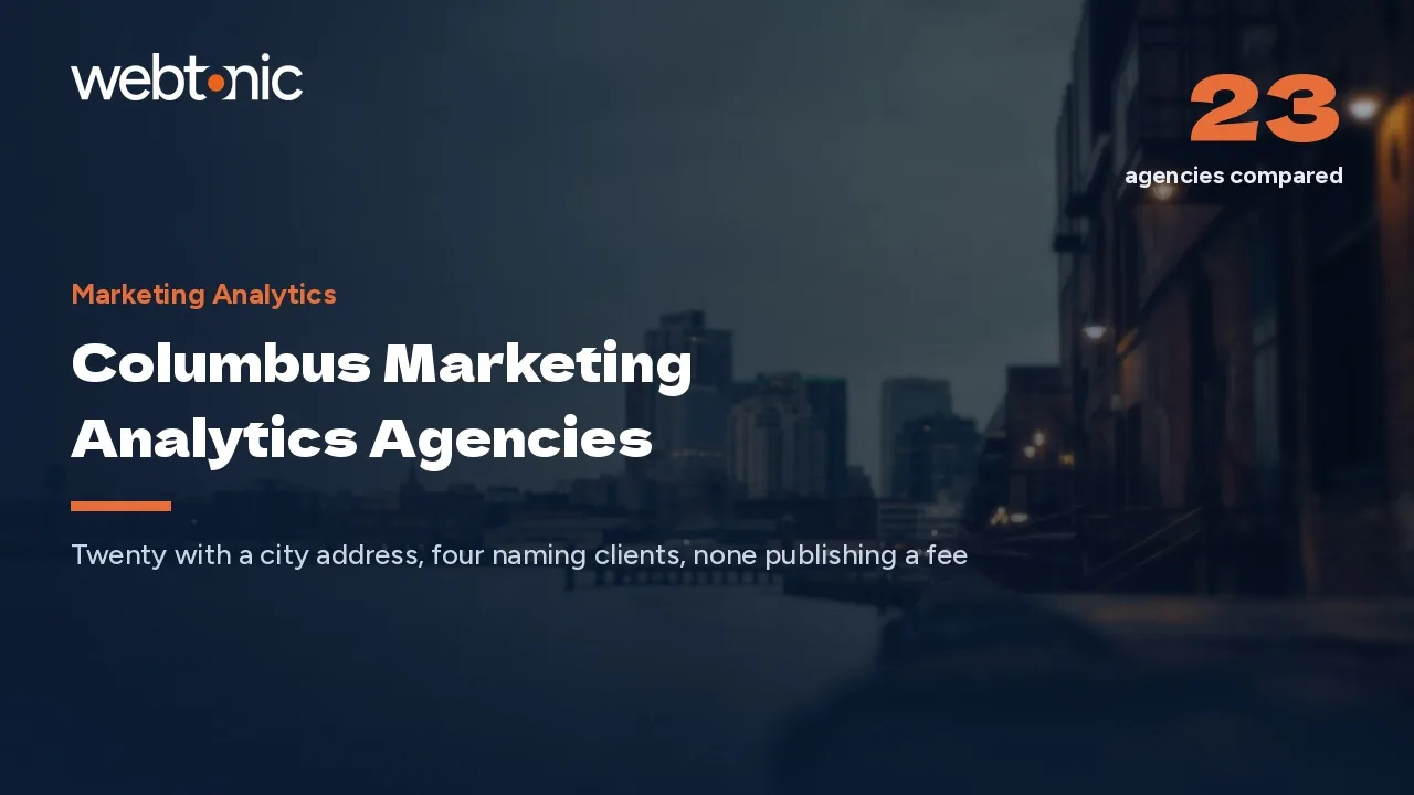 How to Shortlist a Columbus Analytics Agency in 2026 — Web Tonic blog thumbnail