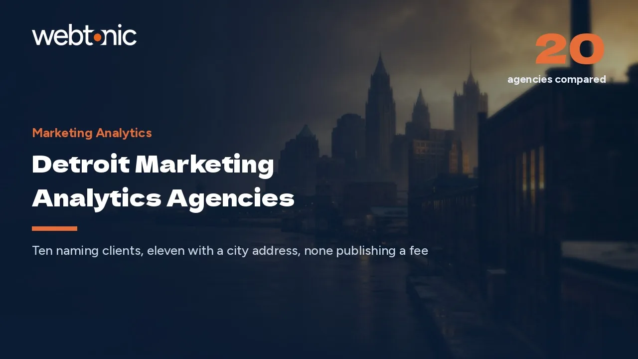 Ten Detroit Analytics Firms Name a Client. Here Are All 19 (2026) — Web Tonic blog thumbnail