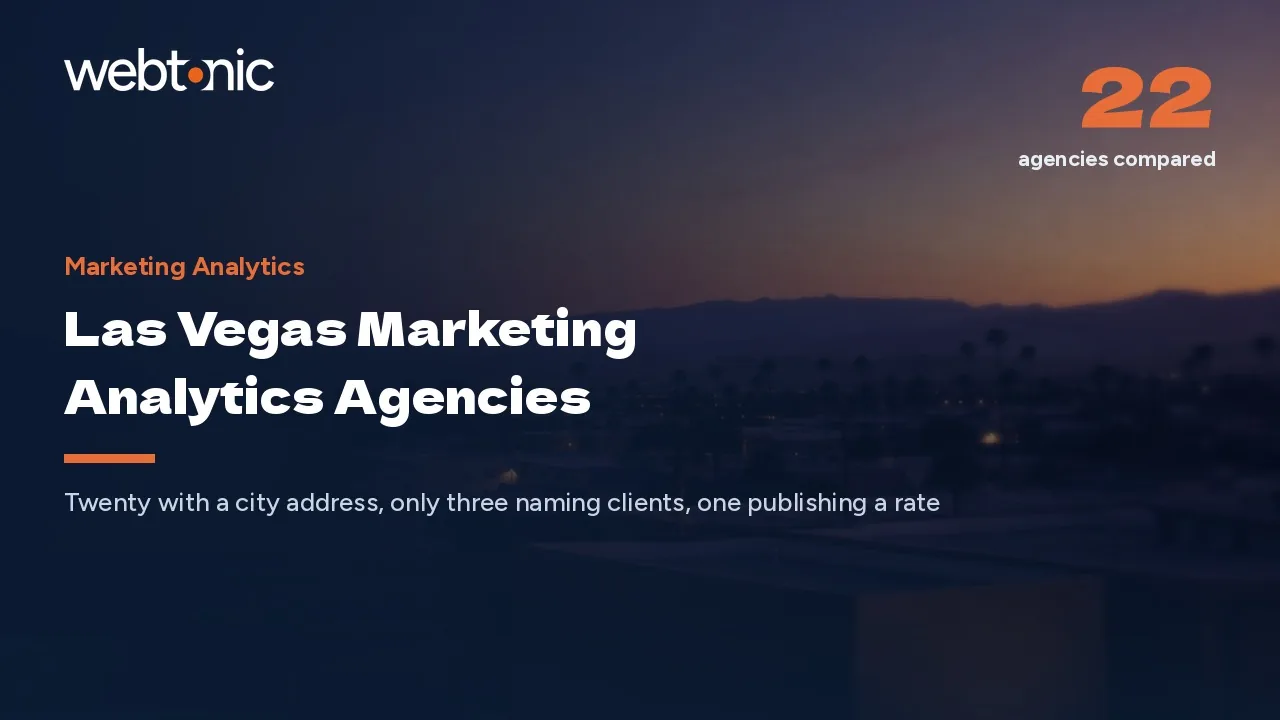 The Las Vegas Marketing Analytics Shortlist for 2026 — Web Tonic blog thumbnail