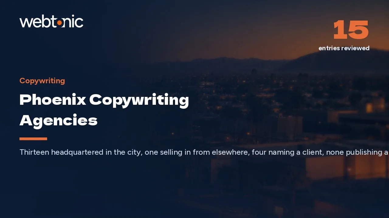 13 of These 14 Phoenix Copywriting Agencies Are Local in 2026 — Web Tonic blog thumbnail