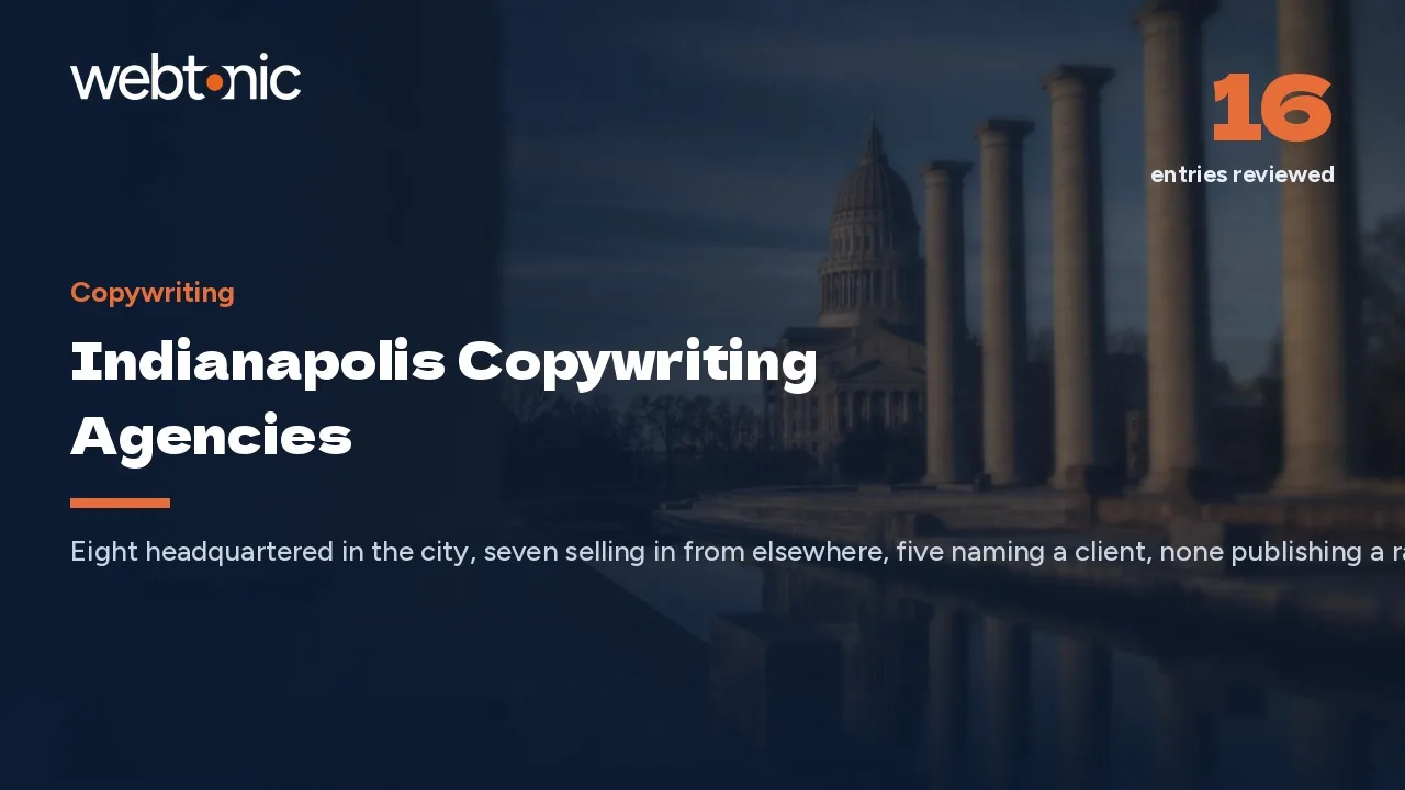 Indianapolis Copywriting in 2026: Who Is Actually Downtown — Web Tonic blog thumbnail