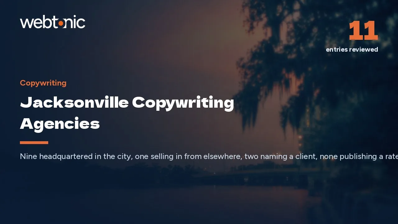 Before You Hire a Jacksonville Copywriter in 2026, Read This — Web Tonic blog thumbnail