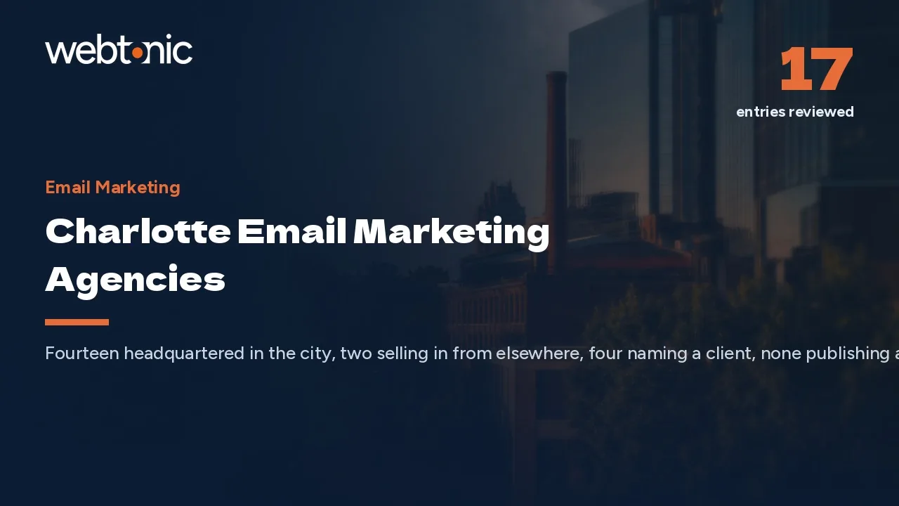 How to Shortlist a Charlotte Email Agency in 2026 — Web Tonic blog thumbnail