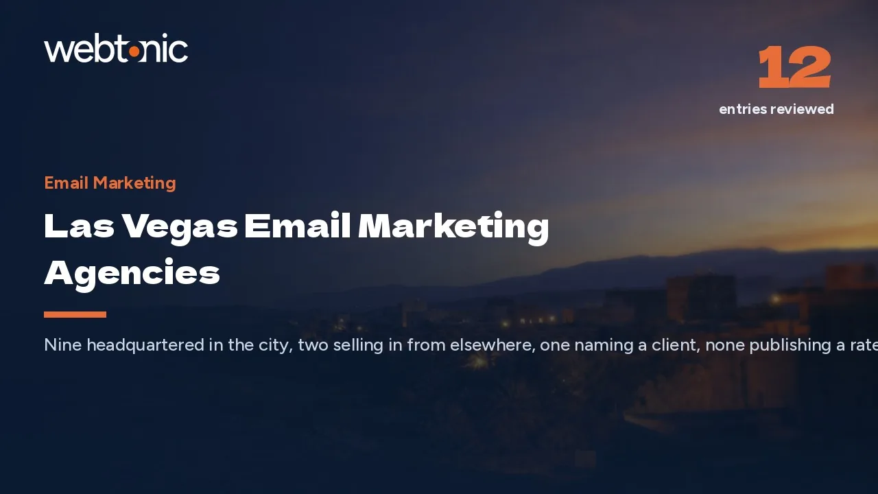 Only One Las Vegas Email Agency Names a Client (2026) — Web Tonic blog thumbnail