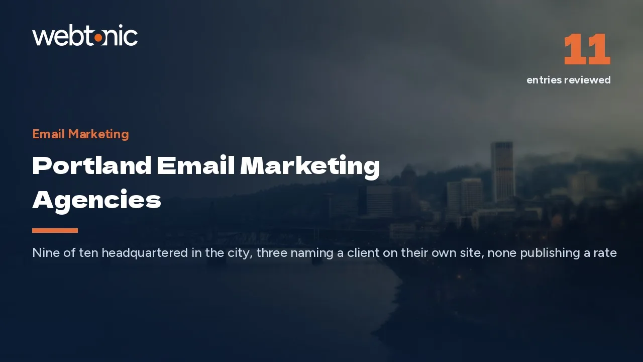 The Portland Email Marketing Shortlist for 2026 — Web Tonic blog thumbnail