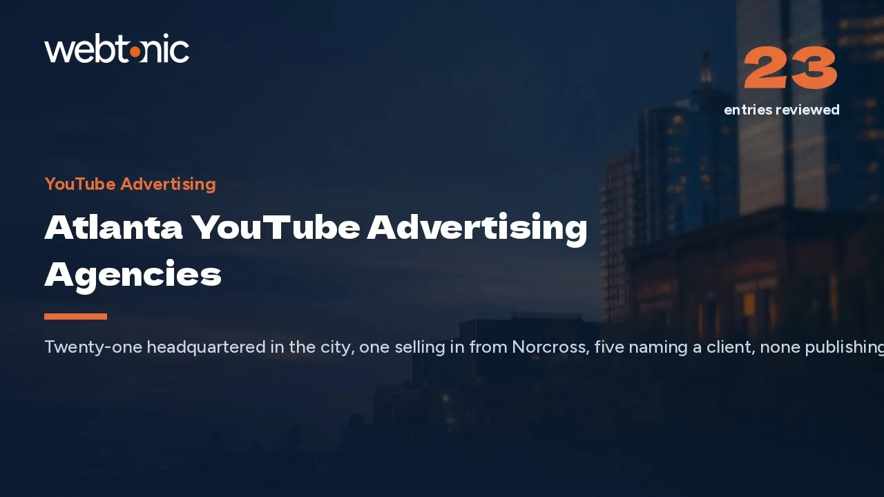 21 of 22 Atlanta YouTube Advertising Agencies Are Local (2026) — Web Tonic blog thumbnail