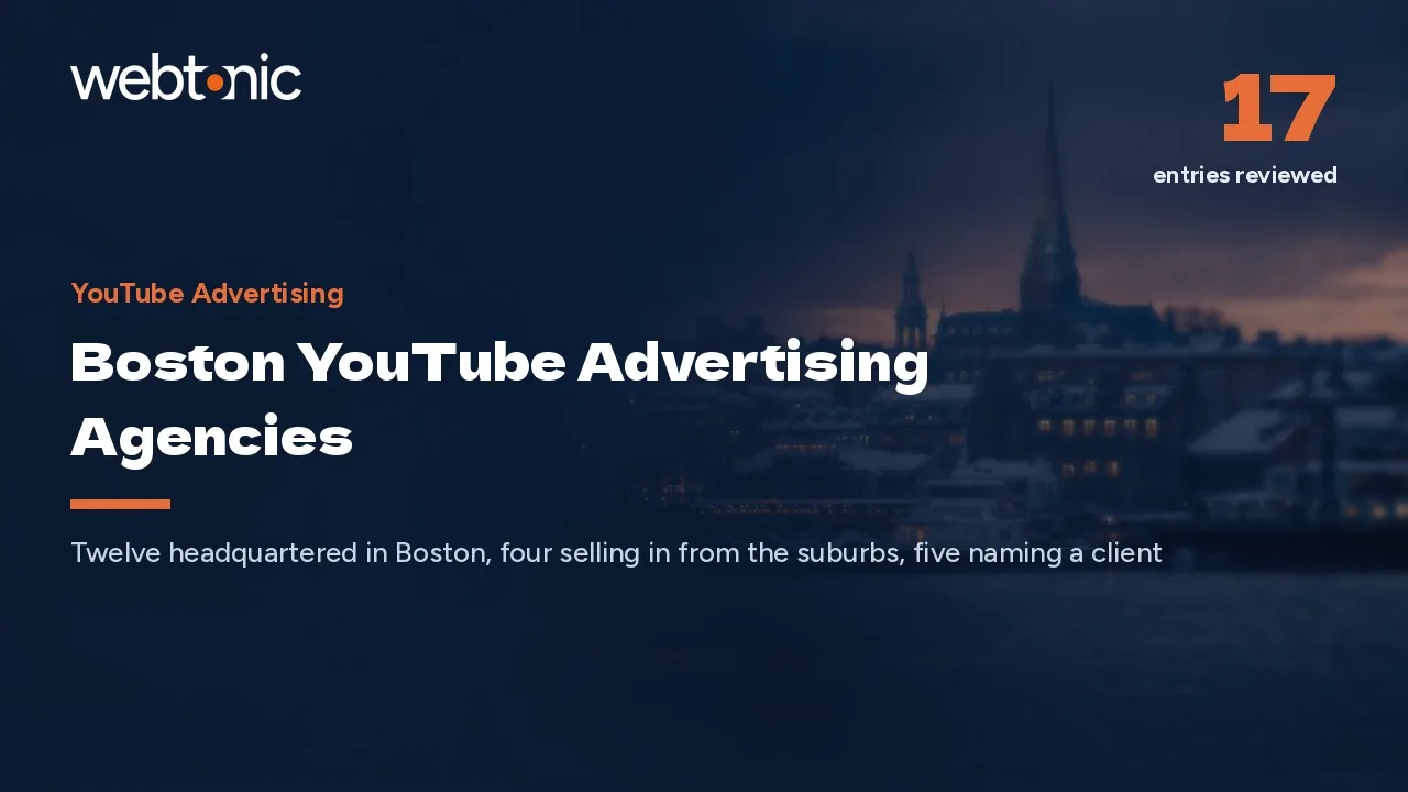 Boston YouTube Advertising Agencies: Agency, Studio or Both (2026) — Web Tonic blog thumbnail