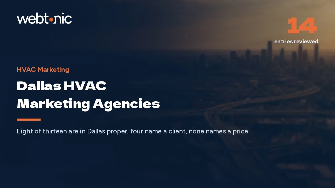 Dallas HVAC Marketing in 2026: Who Actually Answers a Contractor's Brief — Web Tonic blog thumbnail
