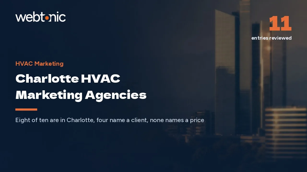 Charlotte HVAC Marketing in 2026: A Short Bench That Names Its Clients — Web Tonic blog thumbnail