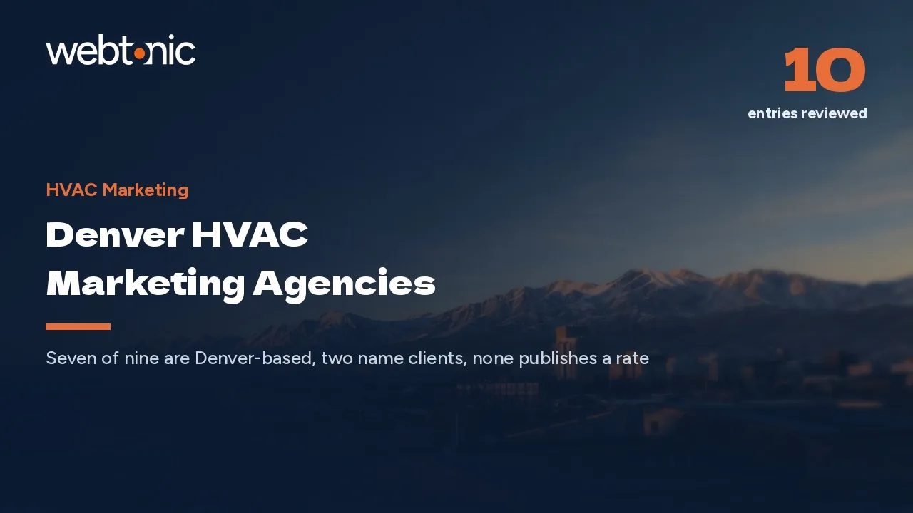 Why Denver HVAC Contractors Shortlist These Nine Agencies in 2026 — Web Tonic blog thumbnail