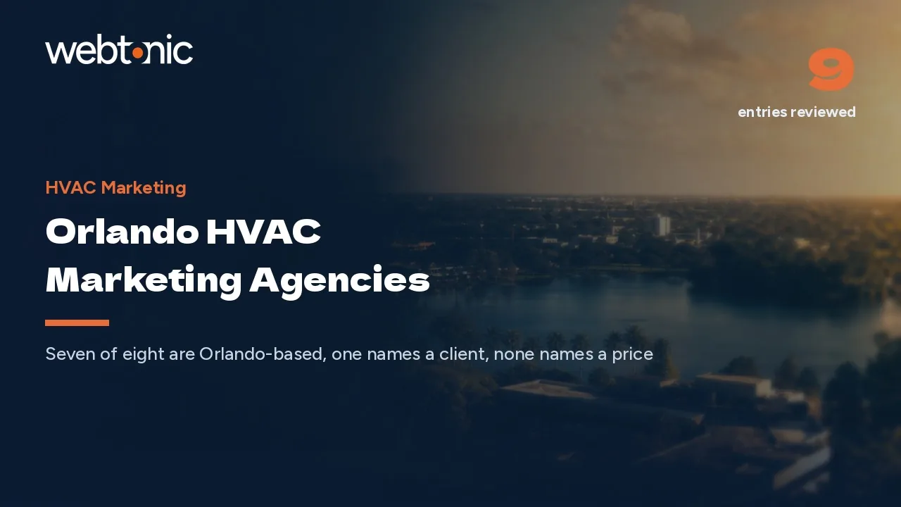 Orlando Runs on Cooling: Eight HVAC Marketing Agencies for 2026 — Web Tonic blog thumbnail