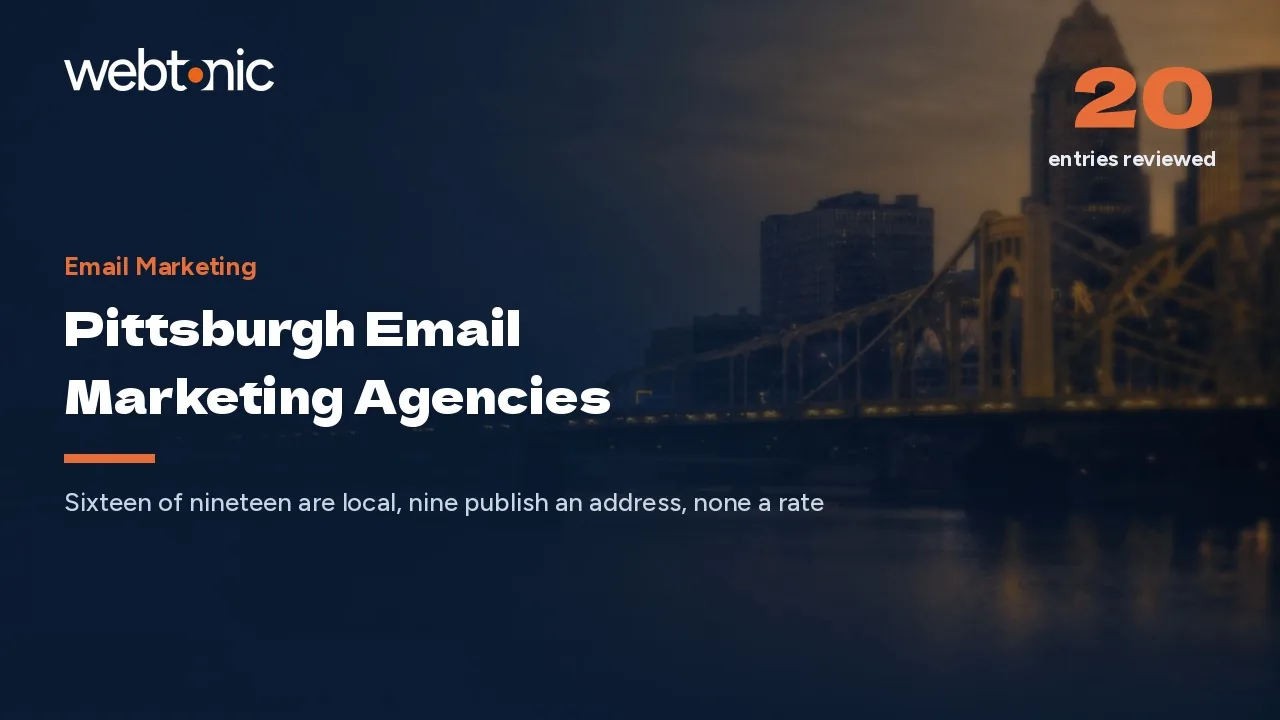 What Pittsburgh Email Marketing Agencies Publish in 2026, and What They Do Not — Web Tonic blog thumbnail