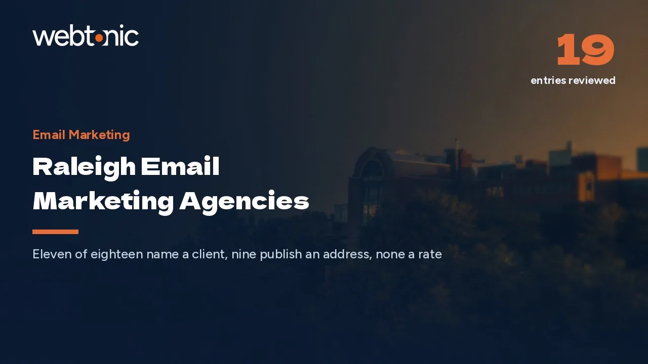 Raleigh Email Marketing in 2026: The Client Lists Are Public — Web Tonic blog thumbnail
