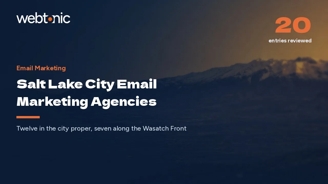 Where Salt Lake City's 2026 Email Marketing Bench Actually Sits — Web Tonic blog thumbnail